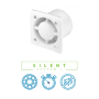 Awenta System+ Silent(KWS125T) вентилятор витяжний побутовий