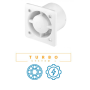 Awenta System+ Turbo(KWT100) вентилятор витяжний побутовий