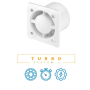 Awenta System+ Turbo(KWT125T) вентилятор витяжний побутовий